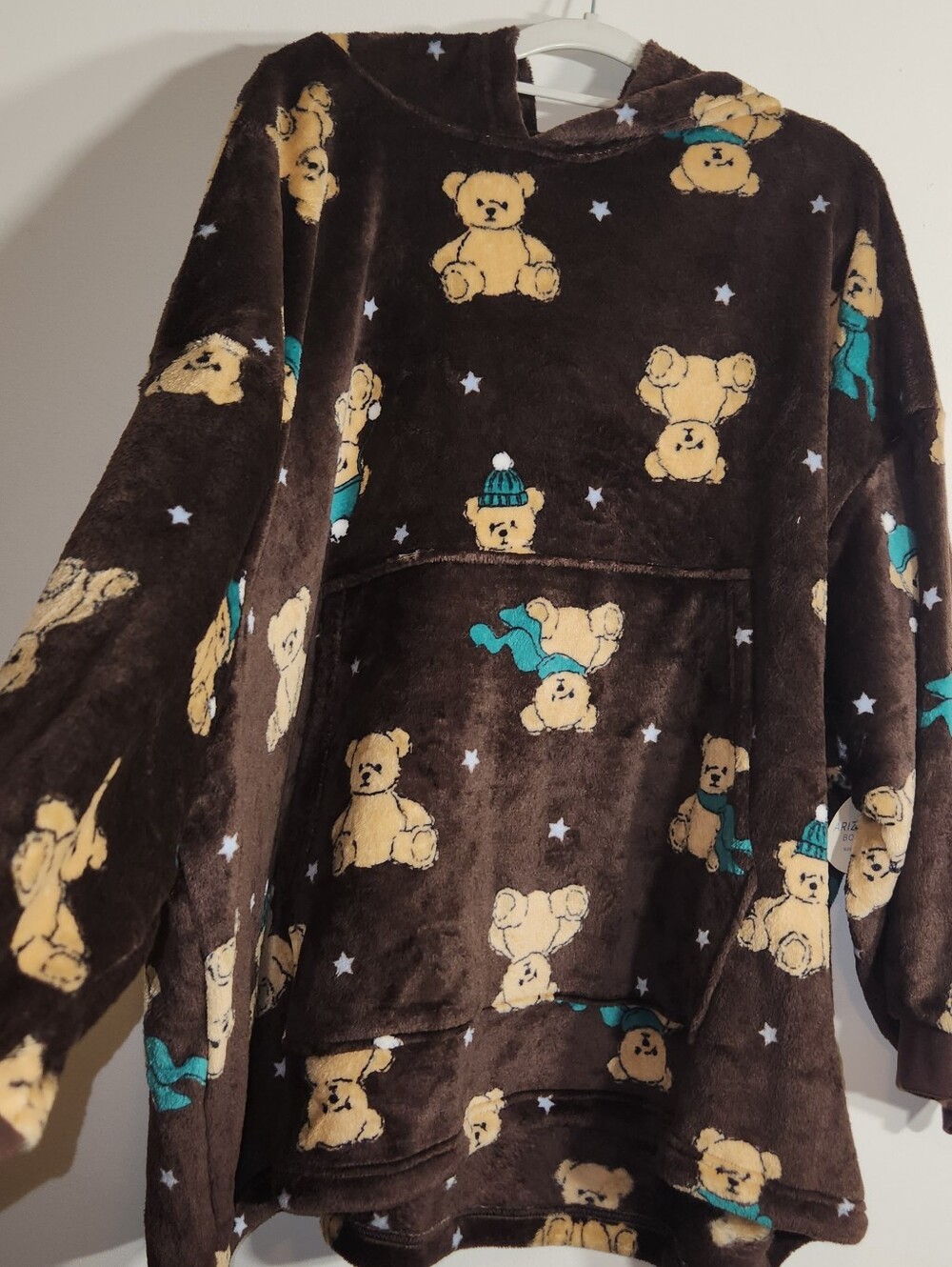 XL Plush Teddy Bear Hoodie Sleepwear - NWT. Soft.